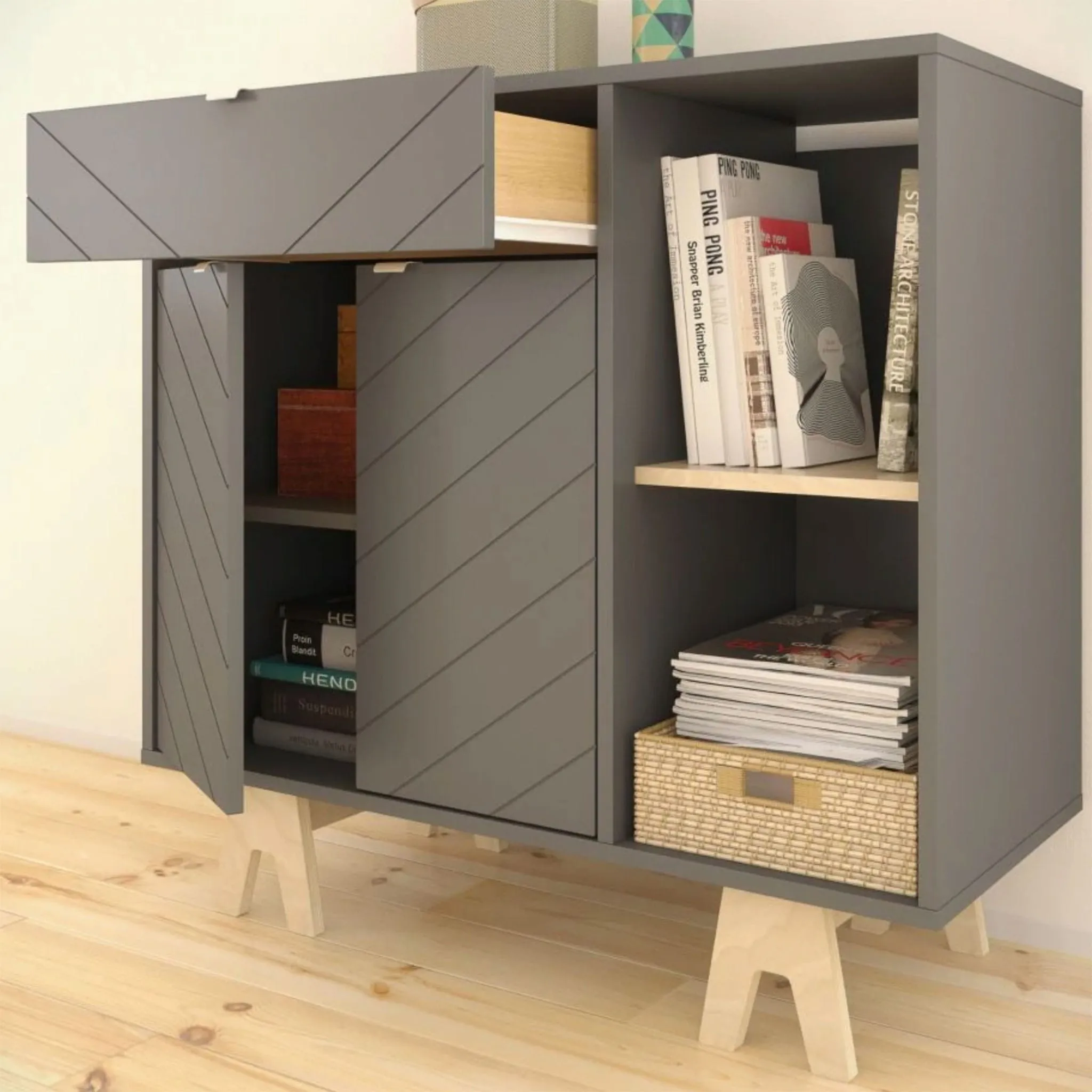 Nexera Buffet Gossip - Greige  Naturel