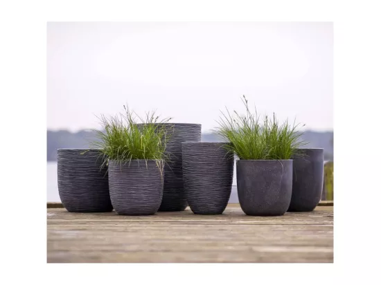 Pot à fleurs Waste Rib 34x46 cm Gris