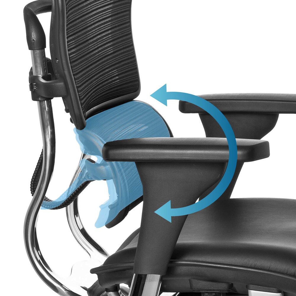 Luxus Chefsessel ERGOHUMAN BASE Leder mit Armlehnen (höhenverstellbar) hjh OFFICE