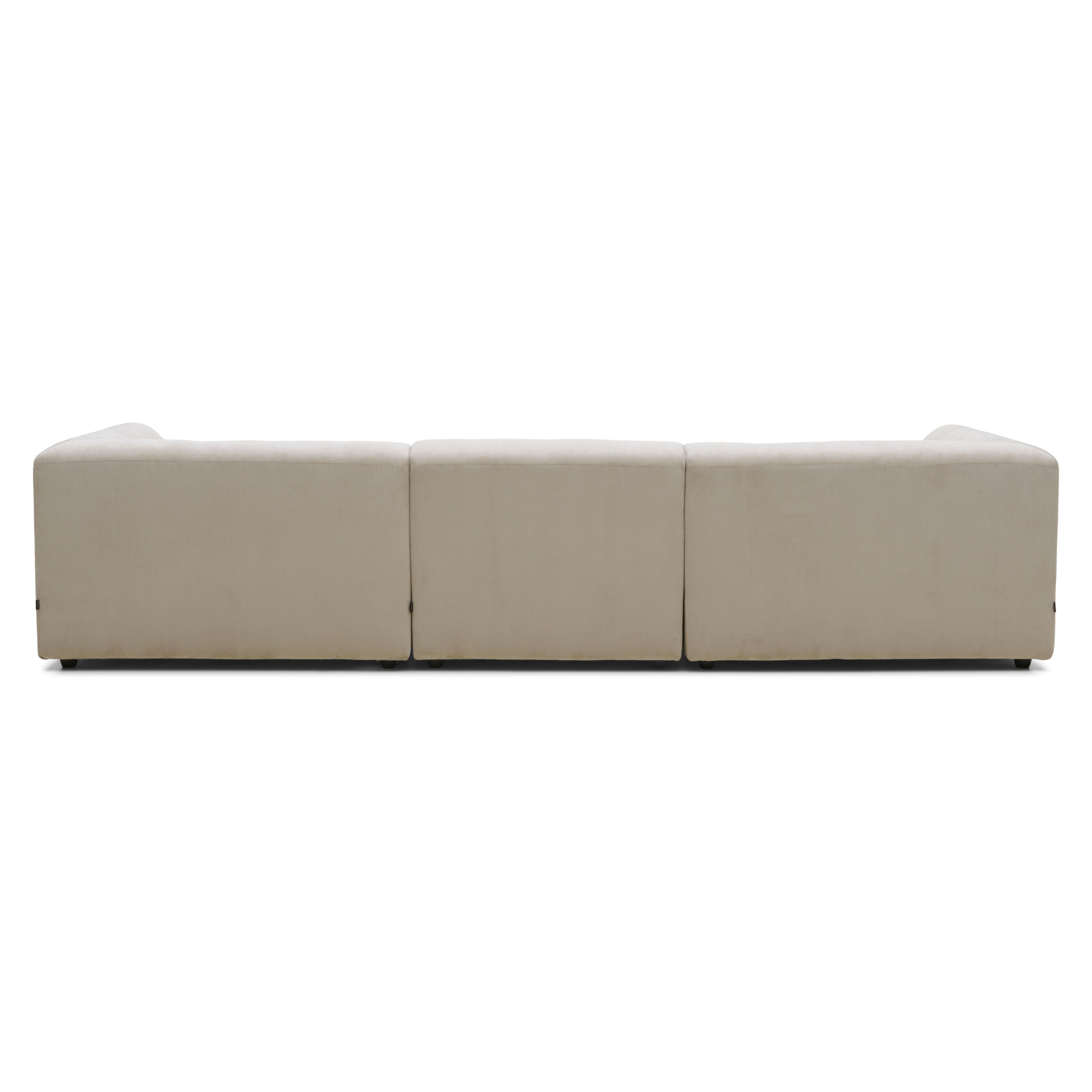 Hoekbank Vint links corduroy rib cream