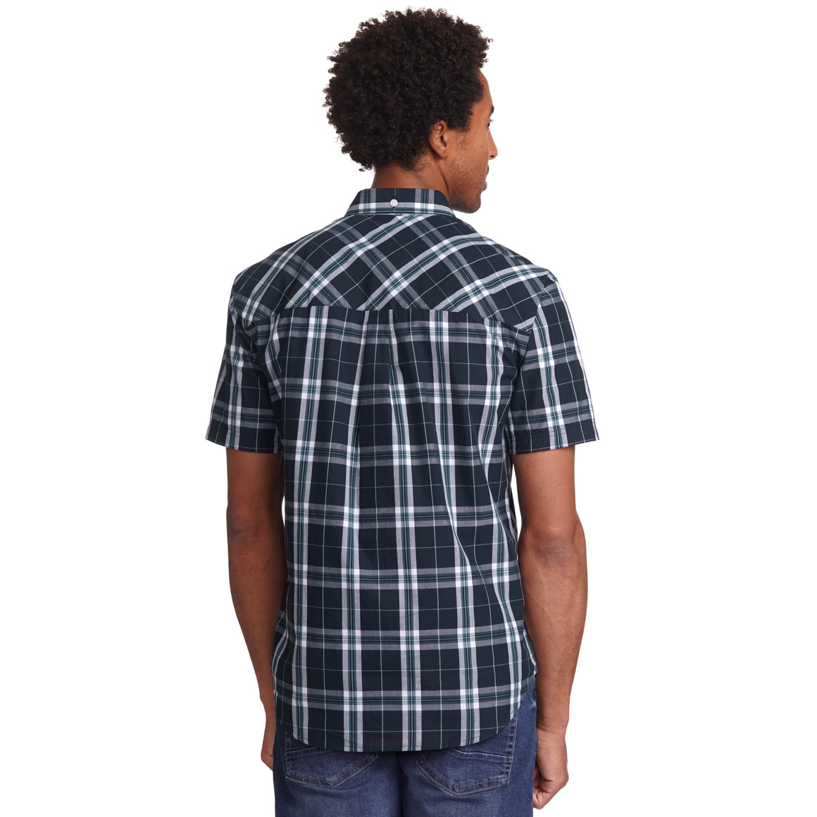 VanVaan Herren Hemd mit Karo-Muster dunkelblau