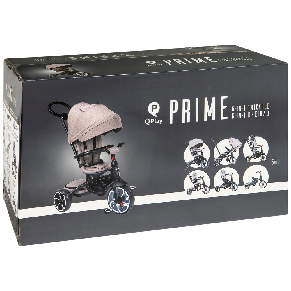 Play Prime 6-in-1 Dreirad Grau