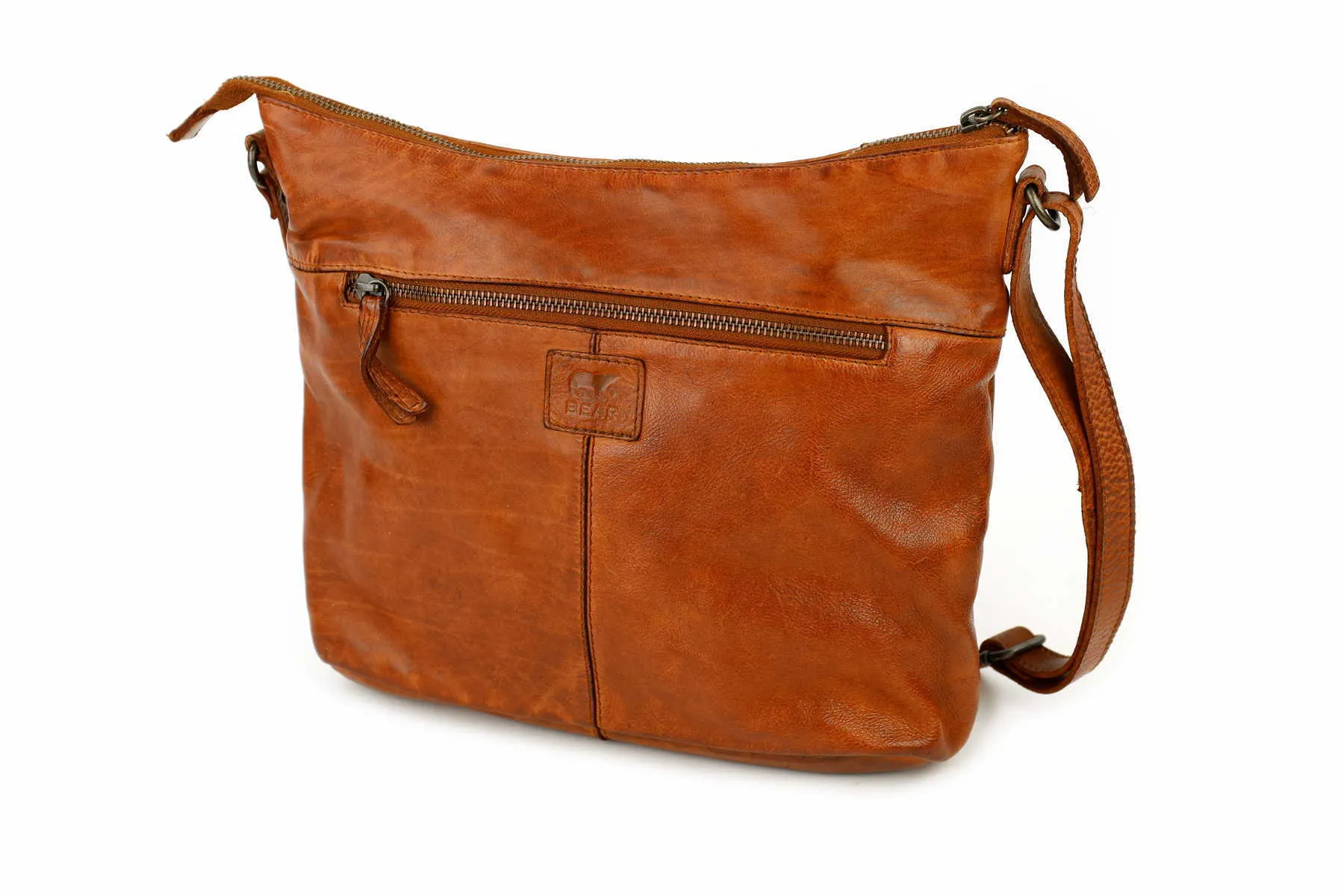 BEAR DESIGN Beuteltasche Cognac Leder