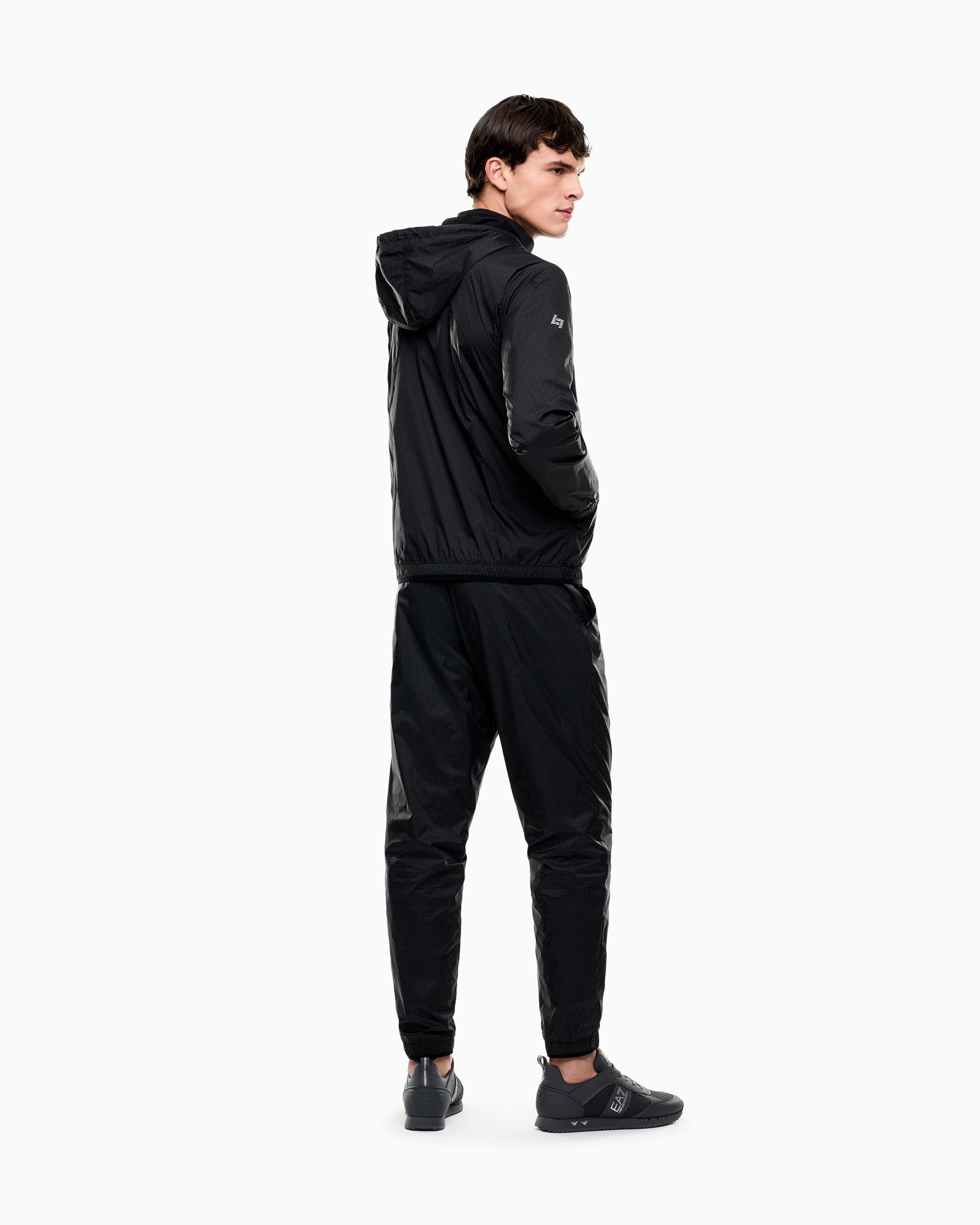 EA7 Emporio Armani Dynamic Athlete Hoodie Trainingspak Heren Zwart