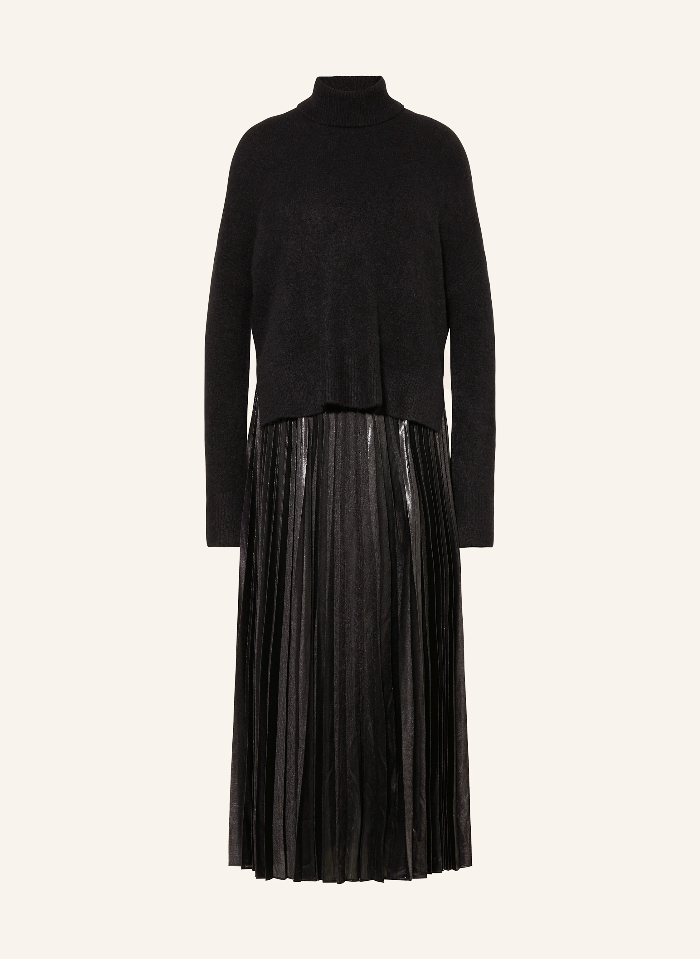 ALLSAINTS Set SPARK: Kleid mit Plissees und Rollkragenpullover