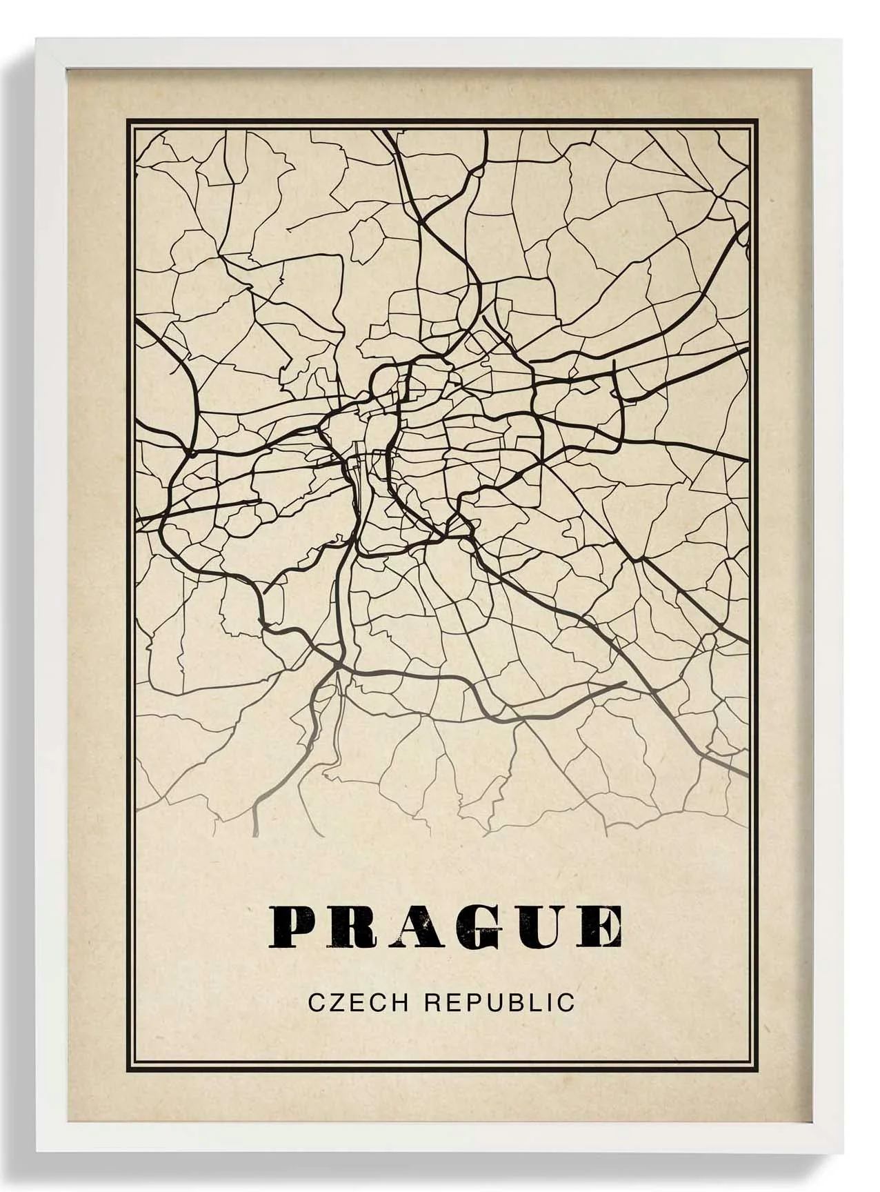 Prag Stadt Sepia