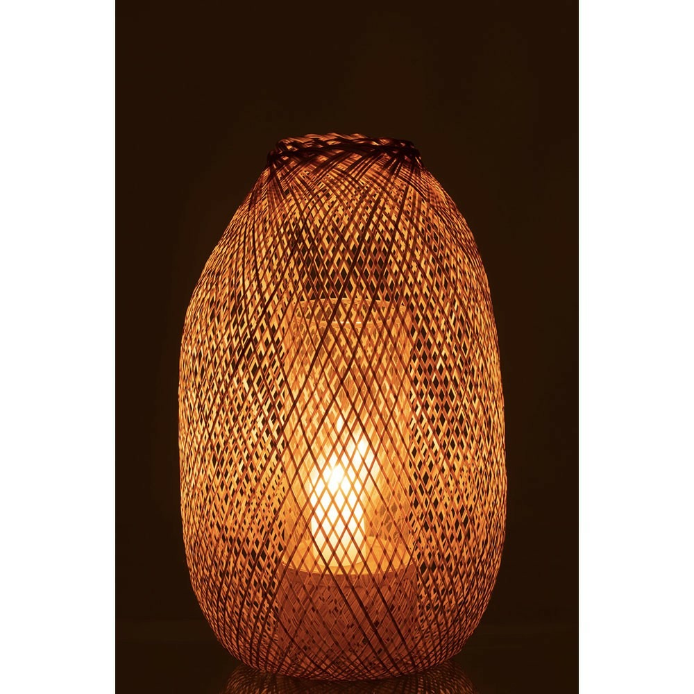 Lanterne hazel bambou naturel petit