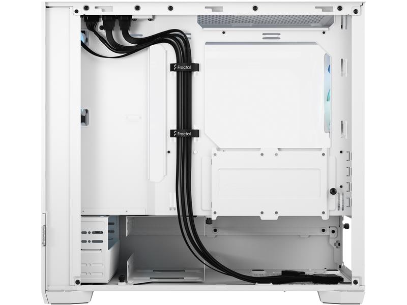 Fractal Design PC-Gehäuse Pop Mini Air RGB TG Weiss Eleganter Gaming-Mini-Tower mit Sichtfenster und RGB-Beleuchtung