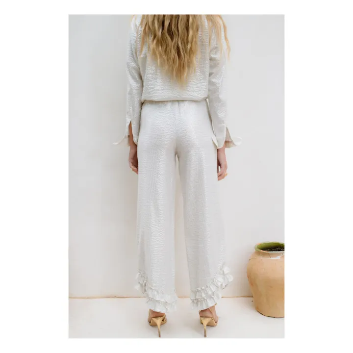 JoSephine Pantalon Mojito Rayures Métallisées | Argenté