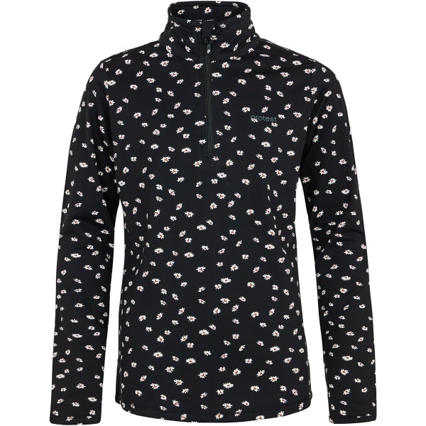 Sweat polaire PROTEST PRTVESH JR 1/4 ZIP TOP TRUE BLACK