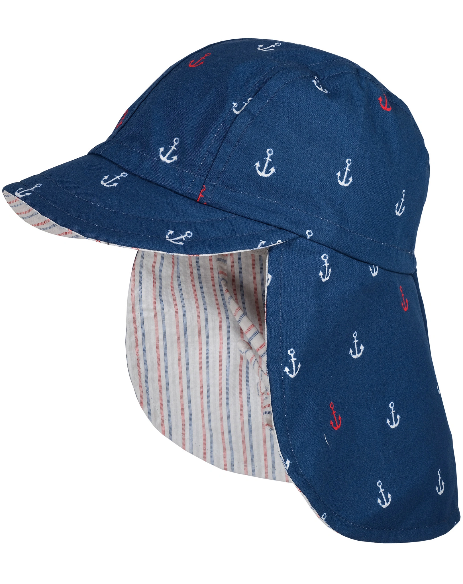 Schildmütze ANKER mit Nackenschutz in navy