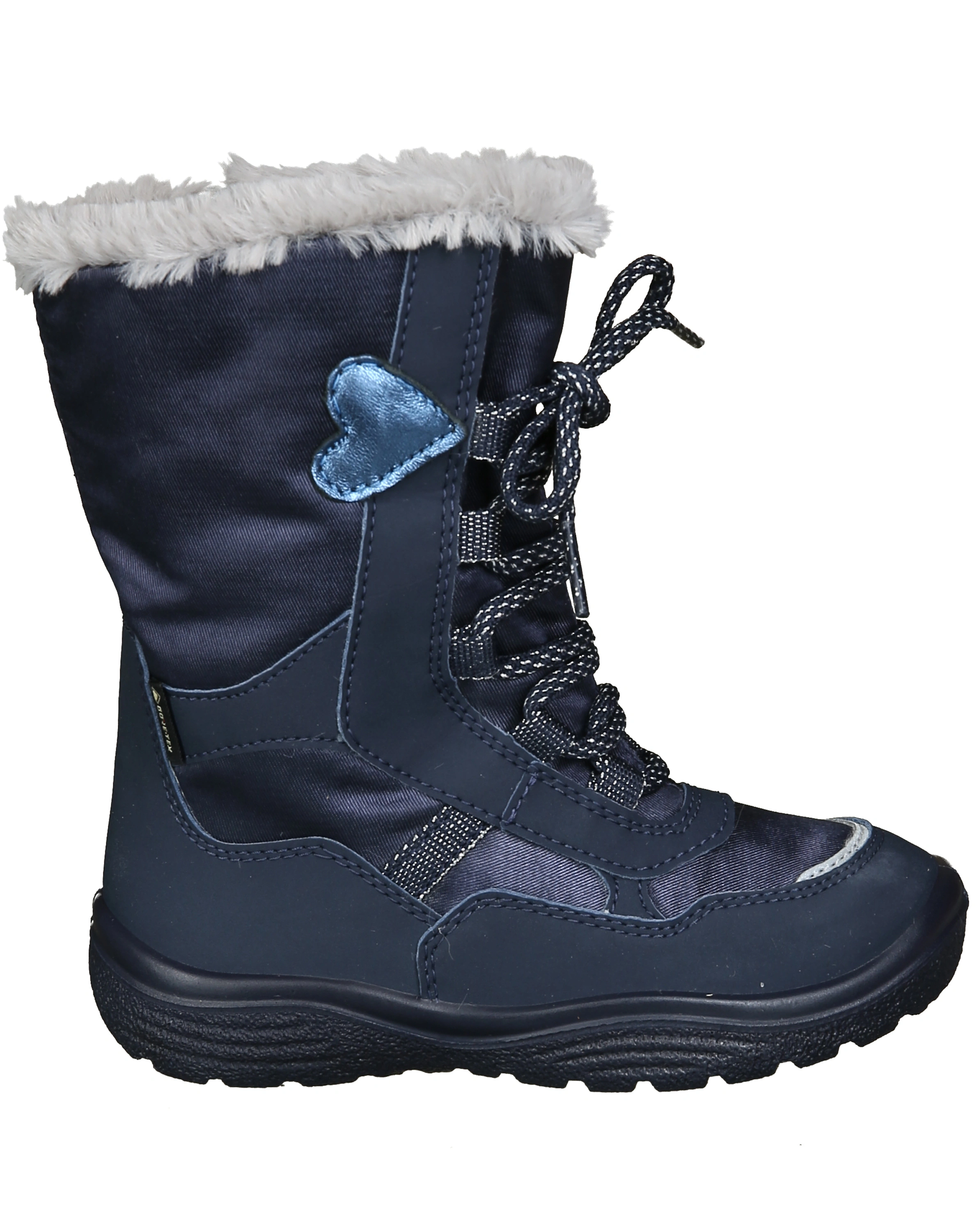Schnürstiefel CRYSTAL - HEART in blau