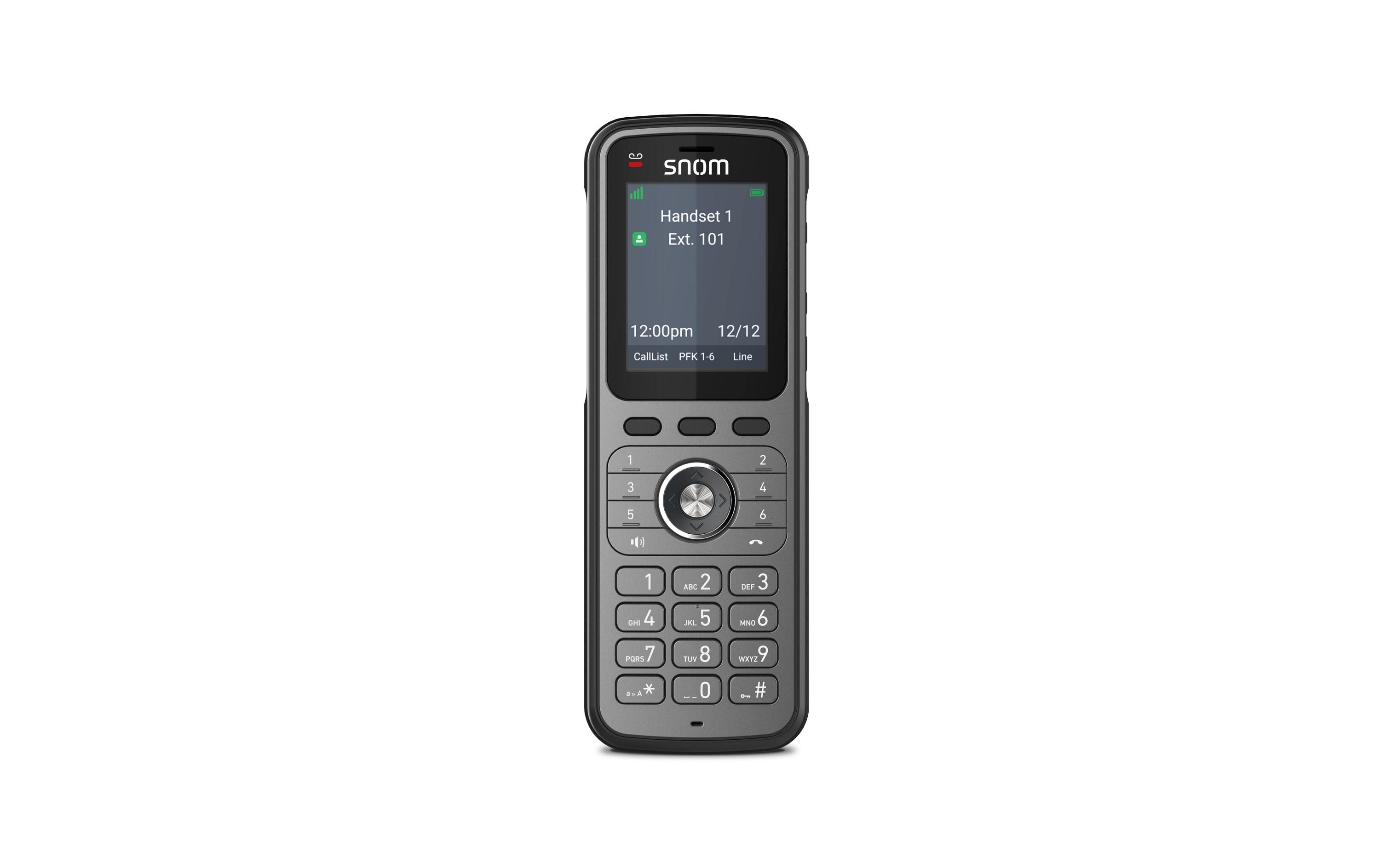 Mobilteil M56 mit Ladeschale<br>Snoms leistungsstarkes DECT-Mobilteil