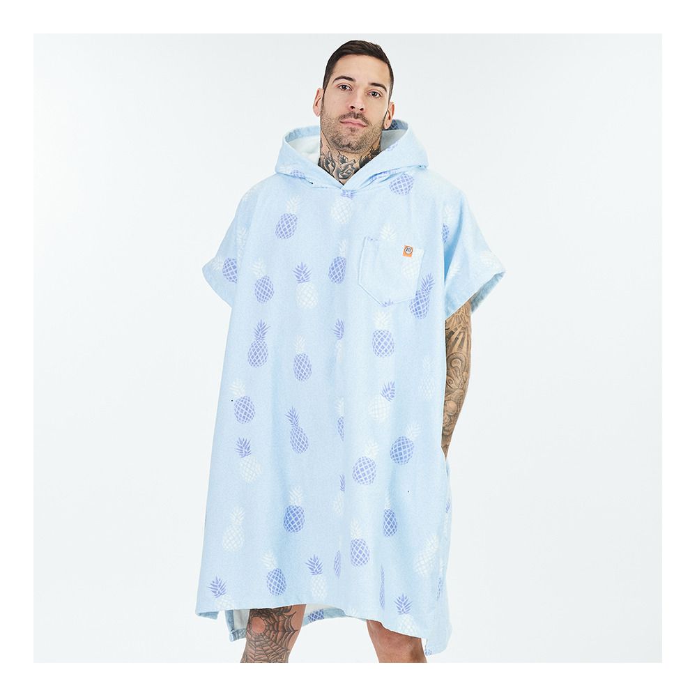 After Essentials PINEAPPLE - Poncho bleu