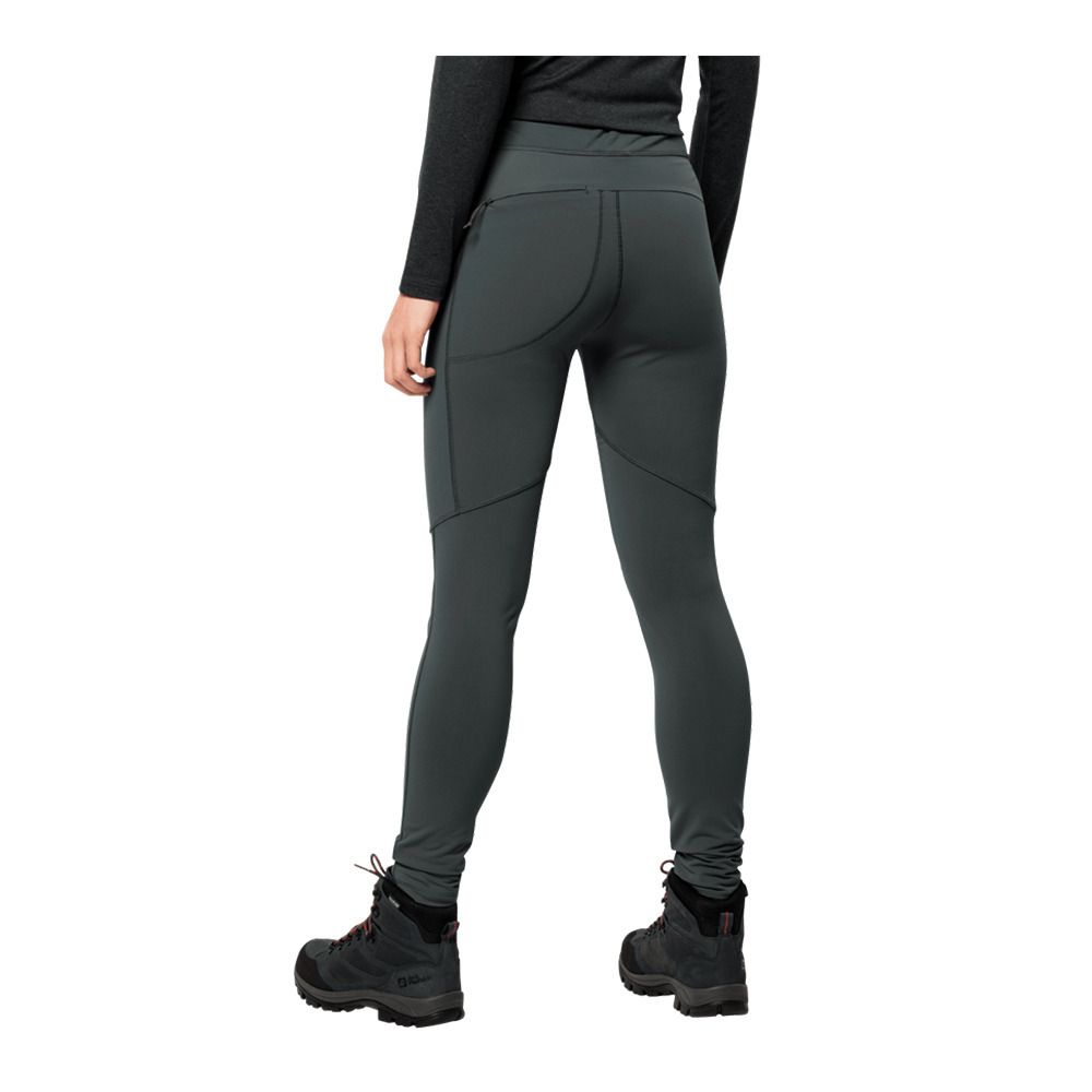Jack Wolfskin SALMASER - Legging Femme slate green