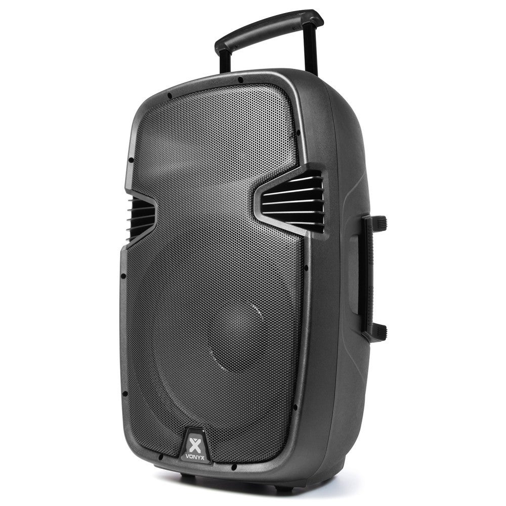 Vonyx SPJ-PA915 mobiele accu-speaker met microfoons