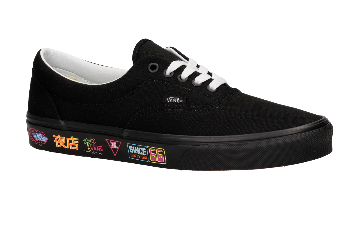 Vans Era Schuh (market black neon)