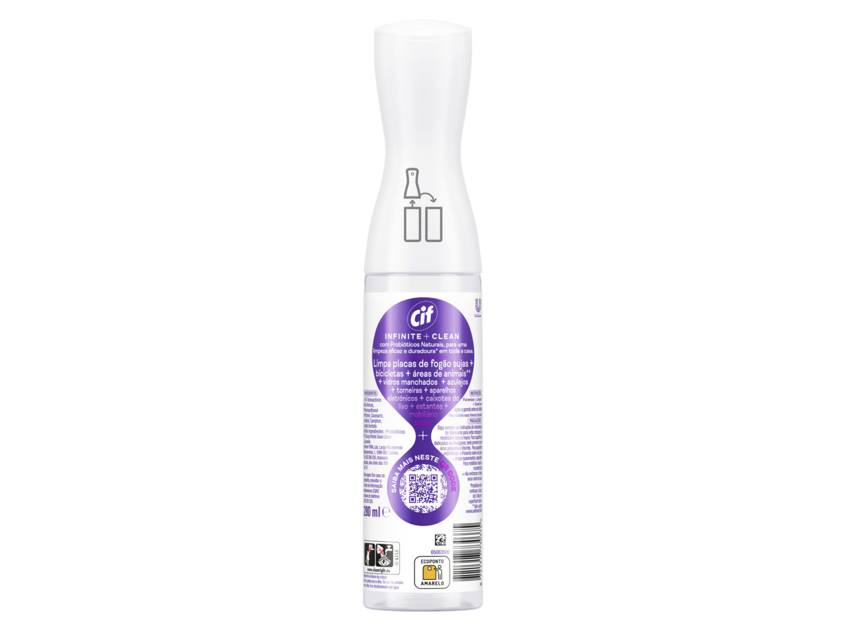 LIMP. MULTISUPERFÍCIES CIF INFINITE CLEAN LAVANDA 280ML