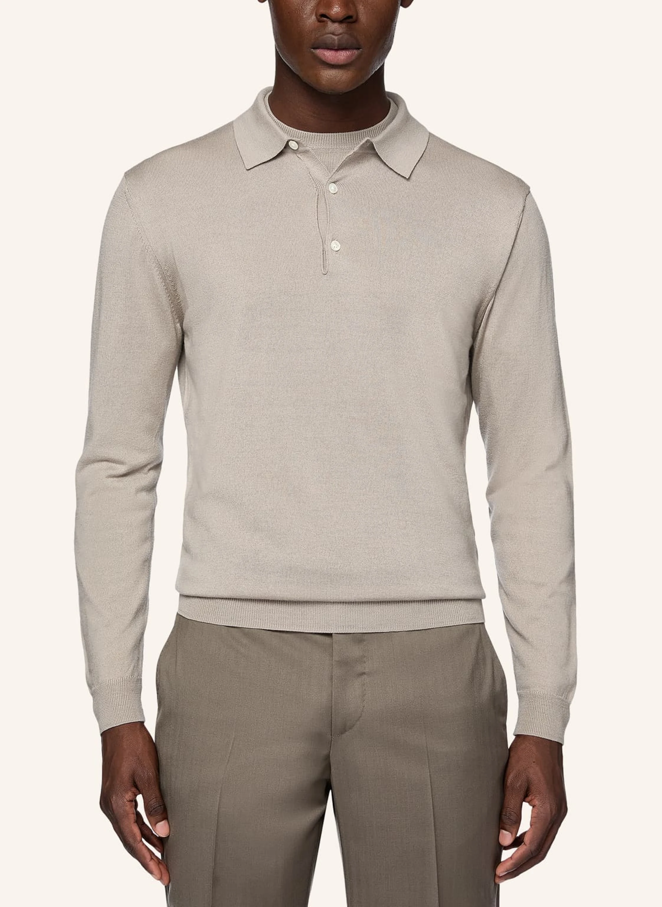 BOGGI MILANO Strick-Poloshirt