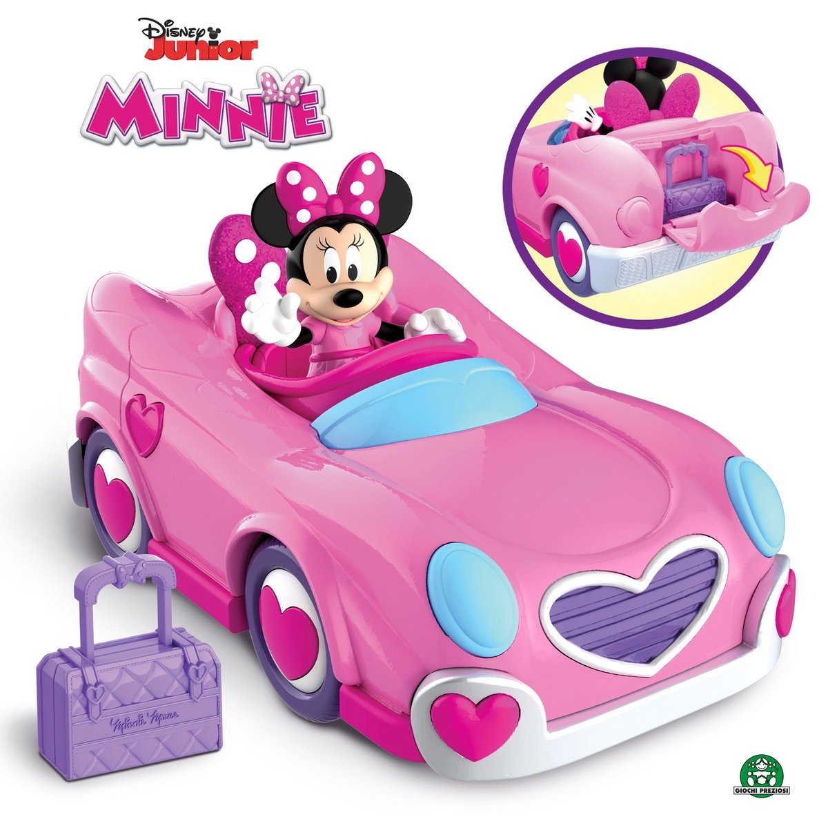 Minnie - Véhicule & Figurine 7,5 cm articulée