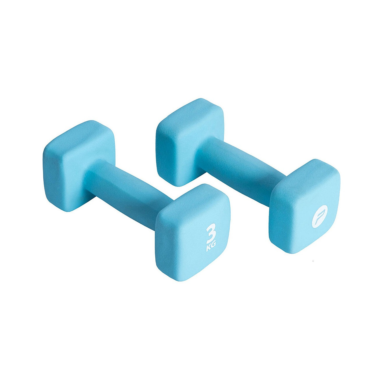 (2er Set) 3kg Neoprene Hantelset Fitness Kurzhanteln Sport Gewichte - Hellblau