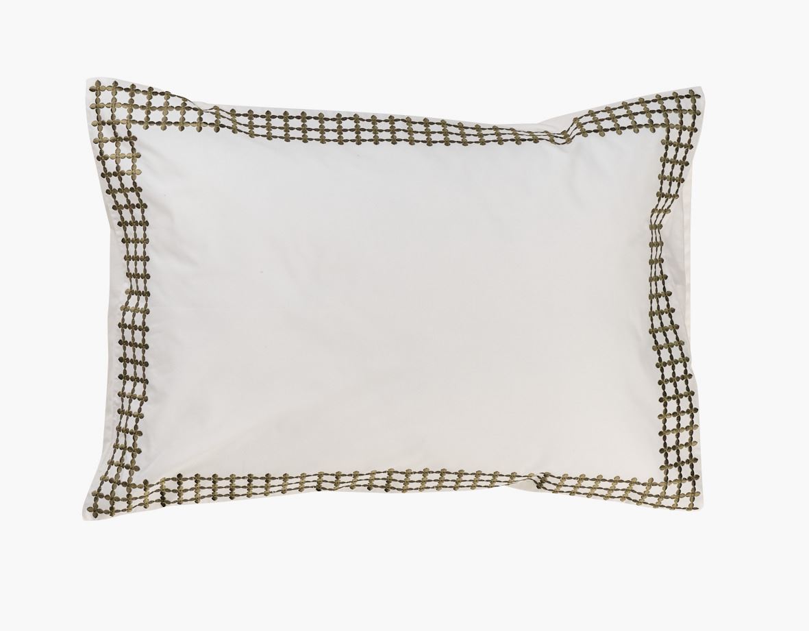 Percale putevar olivengrønn - 50x70 cm