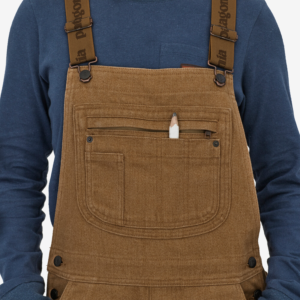 Iron Forge Damen-Latzhose aus Hanf-Canvas – Kurz