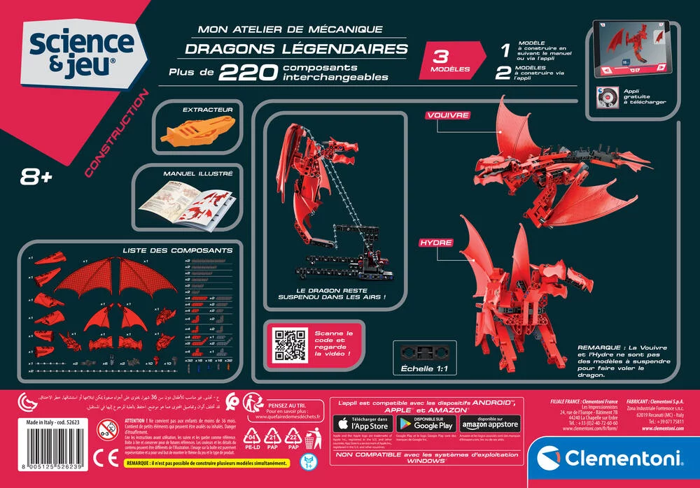 SCIENCE ET JEU - MON ATELIER DE MECANIQUE  - DRAGONS LEGENDAIRES