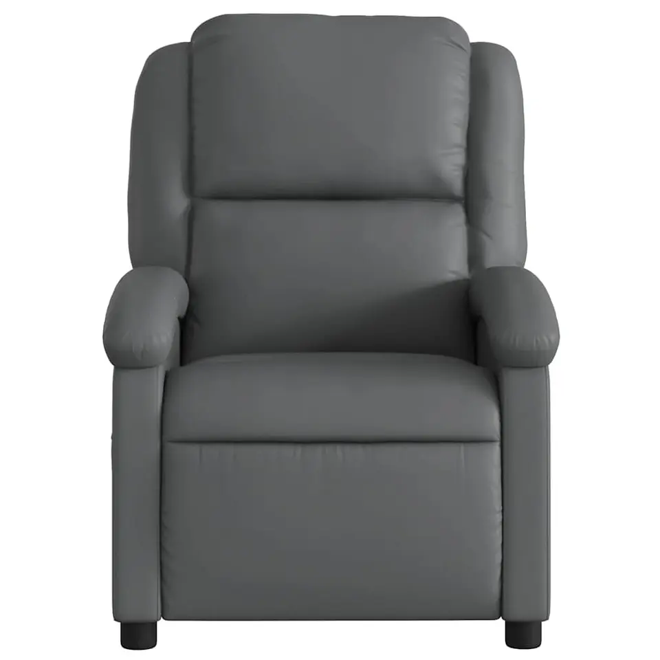 vidaXL - Fauteuil - Grijs - Kunstleer