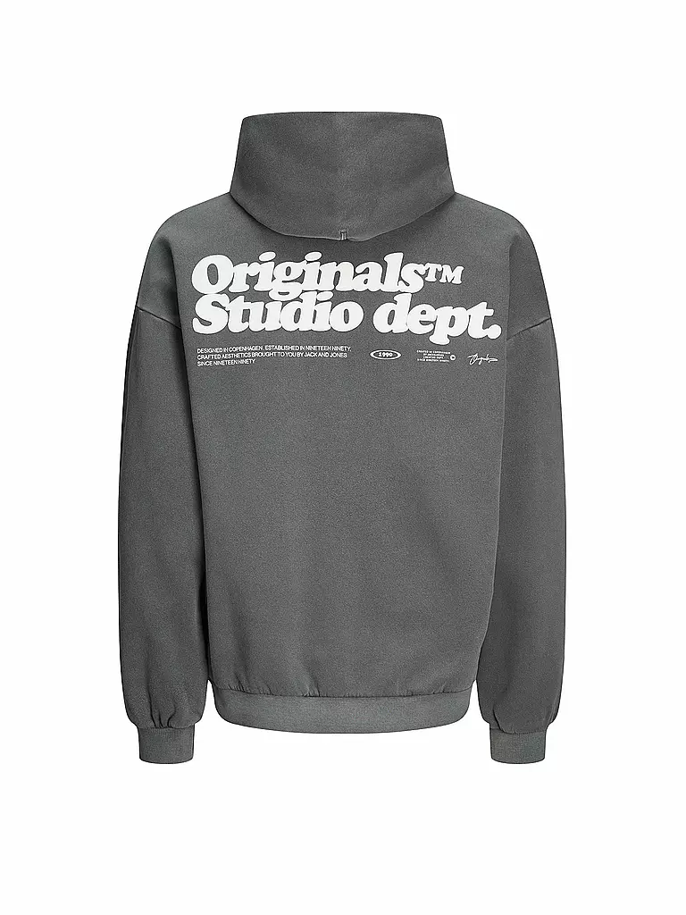 JACK & JONES Kapuzensweater - Hoodie JORVERMONT grau