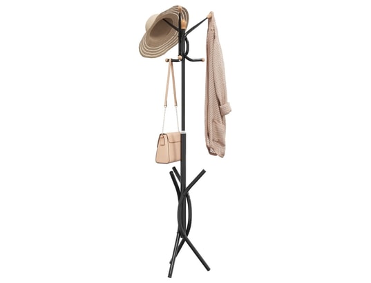 VIDAXL - Porte manteau Porte-manteau noir 176 cm fer enduit de poudre