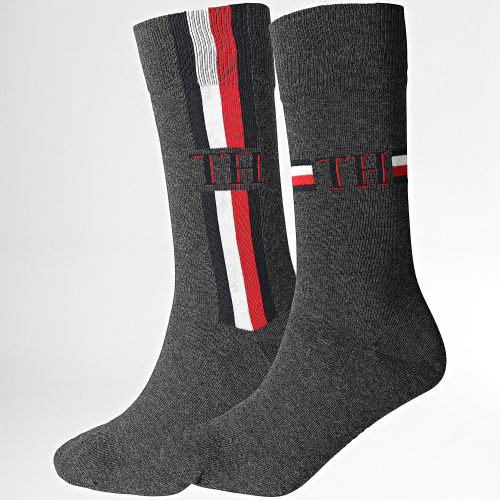 Lot De 2 Paires De Chaussettes 1492 Gris Anthracite Chiné