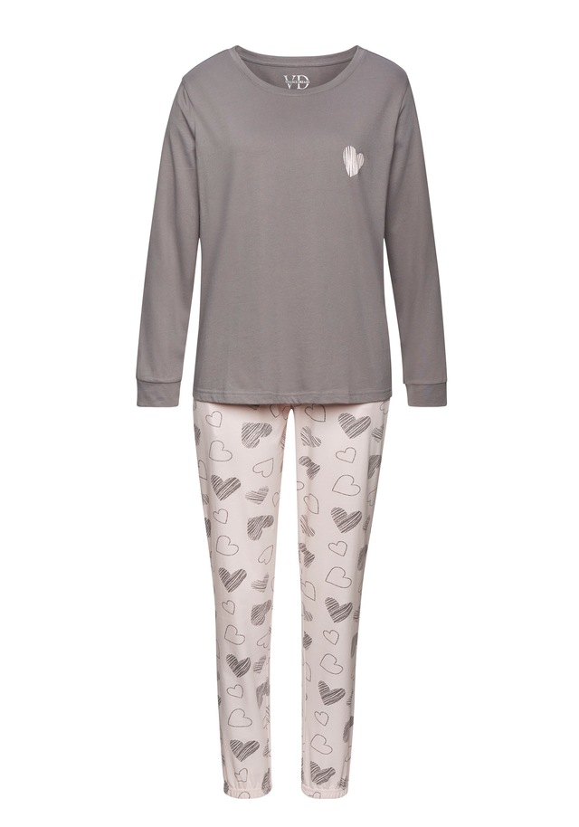Vivance Dreams Pyjama , mit Herz-Print