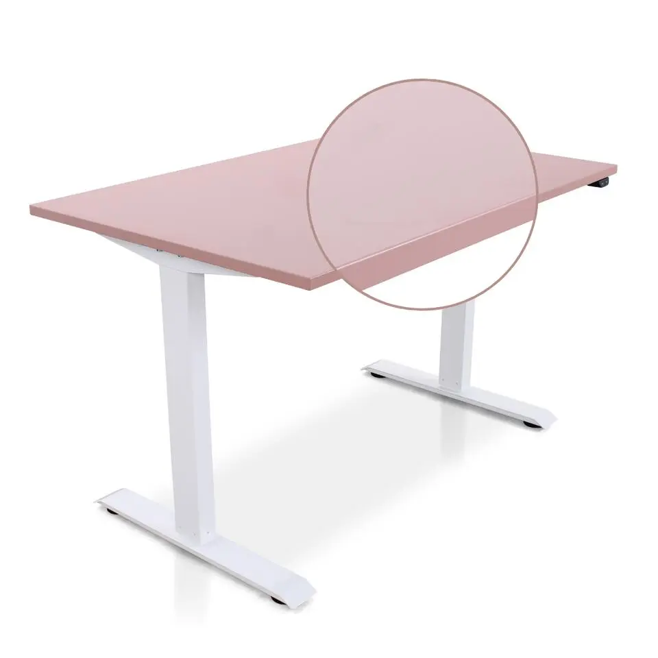 MRC EASY Zit-Sta Bureau – Elektrisch Verstelbaar – 120x80 cm – Blad Dusty Rose