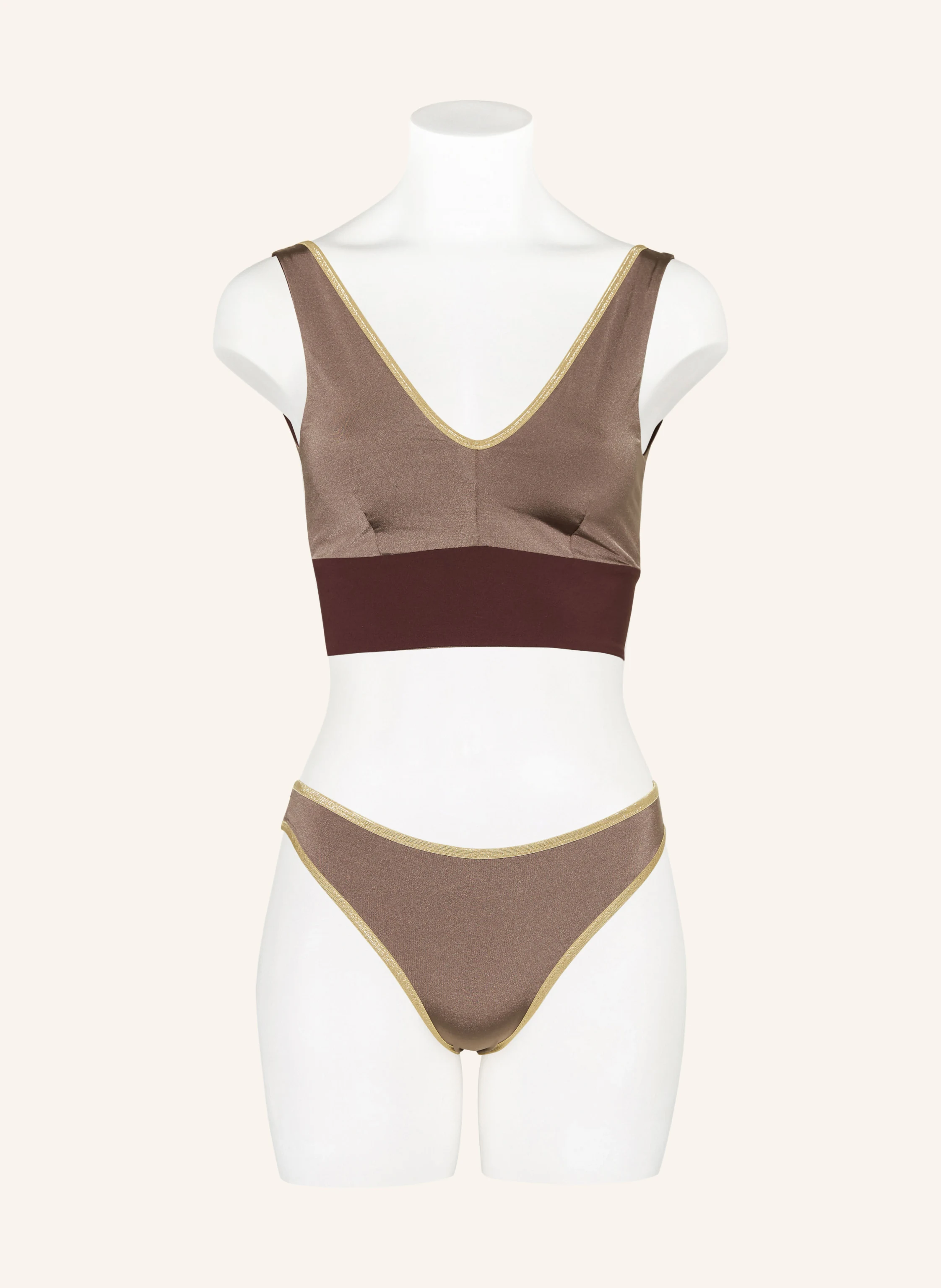 MYMARINI Bustier-Bikini-Top SHINE zum Wenden mit UV-Schutz 50+