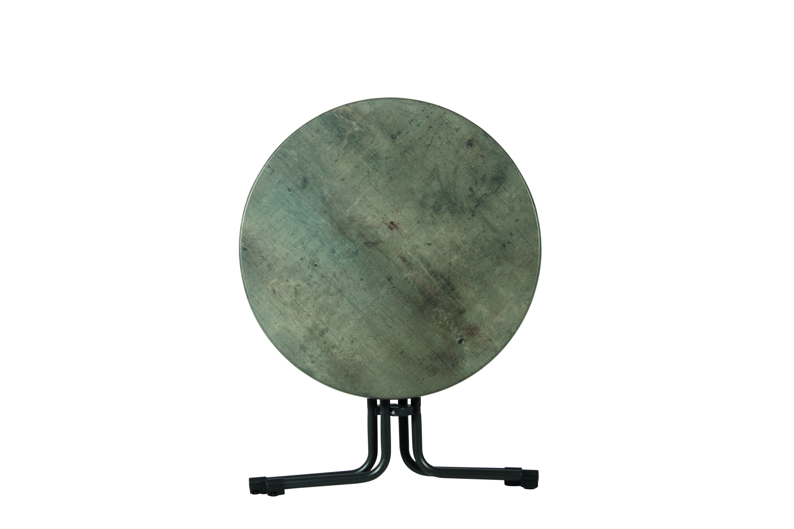 Gartentisch - anthrazit-cemento - klappbar - Ø 80 cm