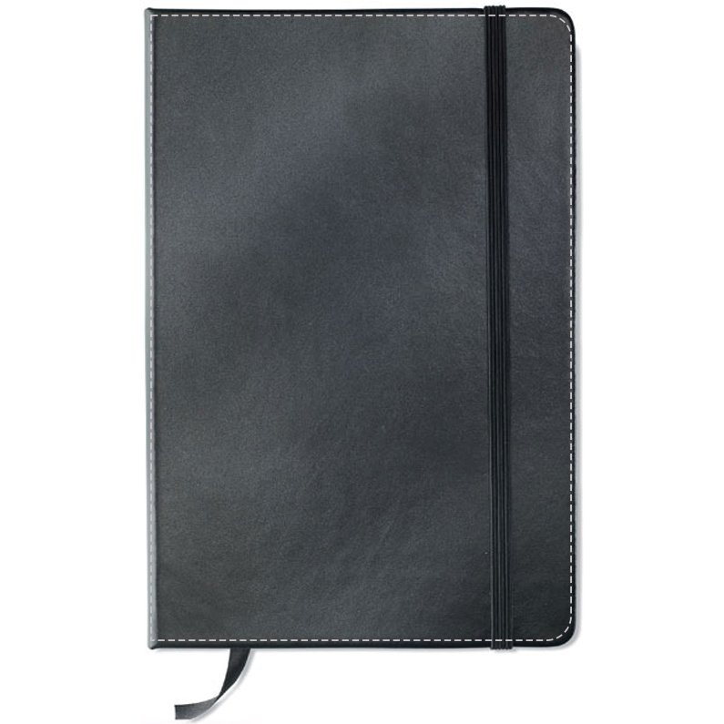 Carnet publicitaire piqué 14 x 21 cm ligné 192 pages - marquage multicolore