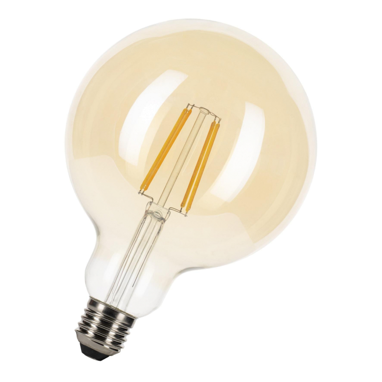 Flinders LED Filament G125 lichtbron E27 8W 2200K goud dimbaar