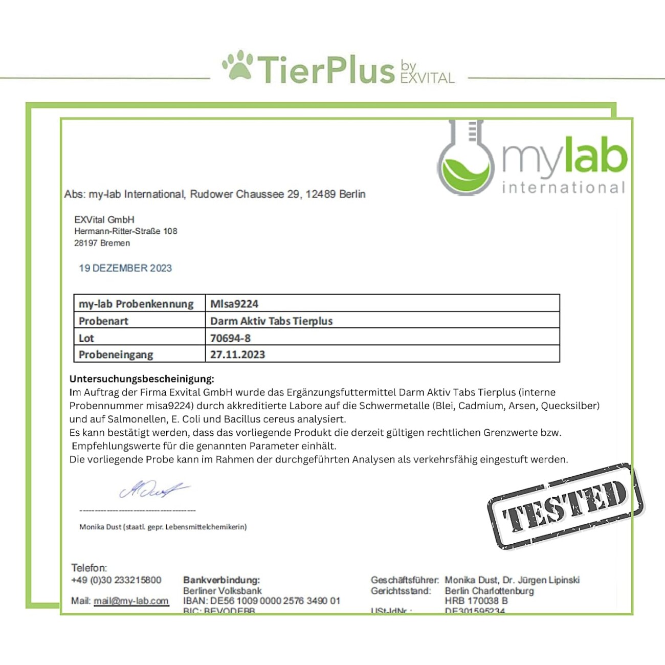 TierPlus ® Darm Aktiv Tabs Präbiotika