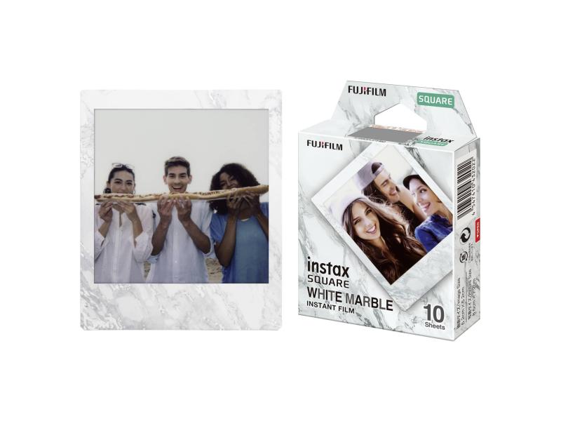 Fujifilm Sofortbildfilm Instax Square 10 Blatt Marmor 10 Sofortfilme in schönem Design