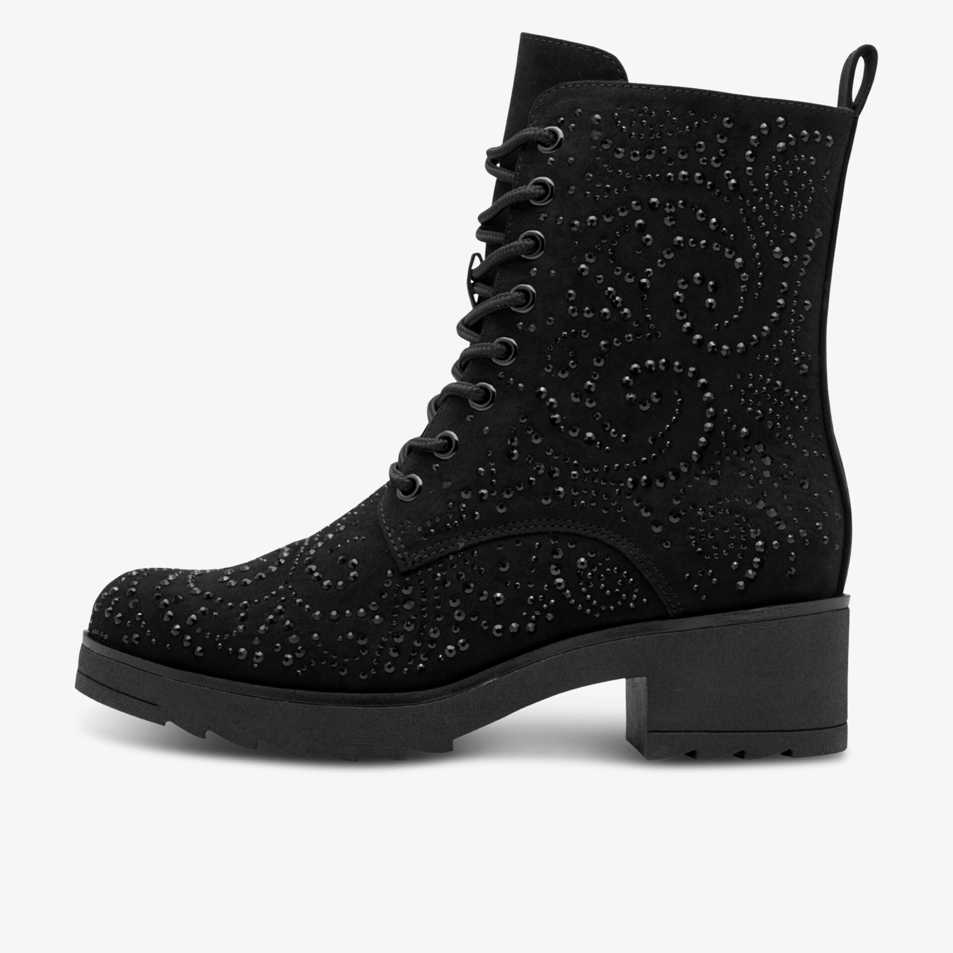 MARCO TOZZI Damen Schnürstiefeletten schwarz