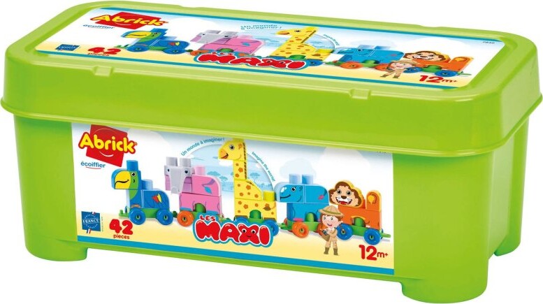 Ecoiffier Abrick Maxi - Zoo - Kasse Med 42 Klodser