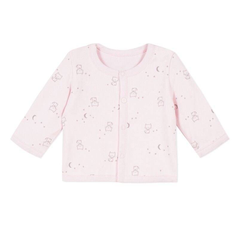 Veste réversible rose motifs chats naissance Absorba Aucune nuance