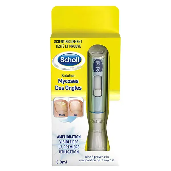Sistema de solução para fungos nas unhas 2 em 1 da Scholl