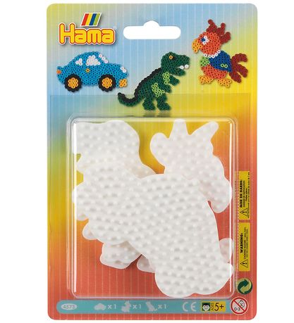 Hama Midi Perleplader - 3-pak - Bil, Dinosaur & Papeg?je