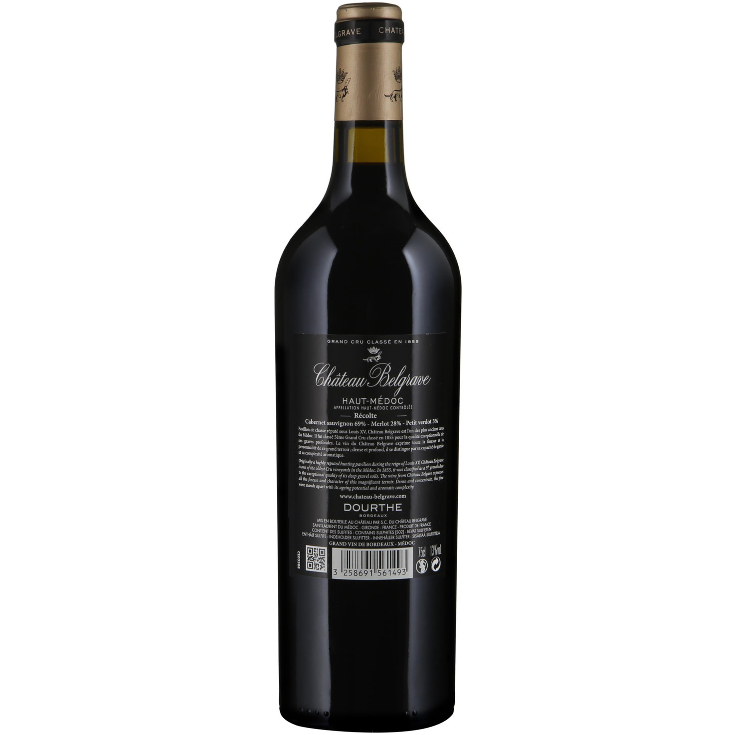 Château Belgrave Haut-Médoc AOC 5ème Cru Classé -75cl