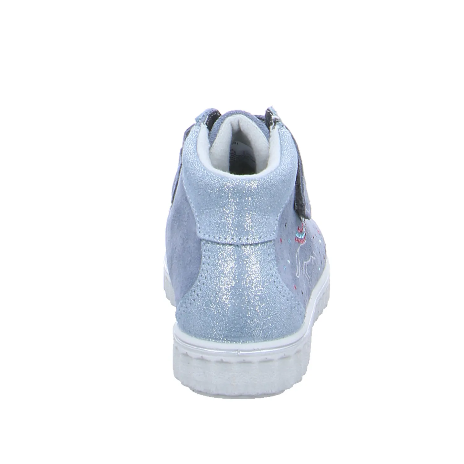 PEPINO Kleinkinder-Halbschuh Klett Altsilber Textil  Bottine
