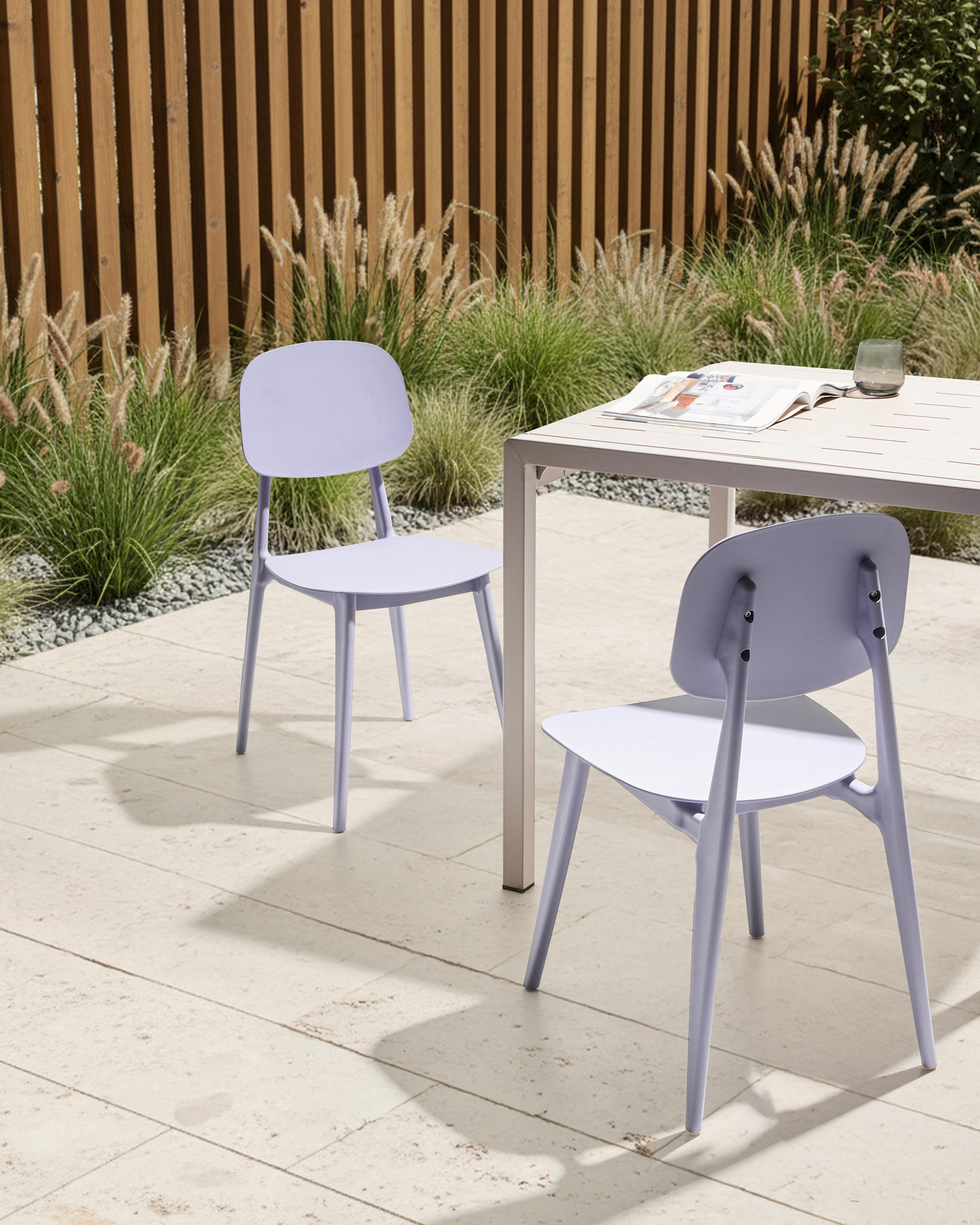 Set van 2 tuinstoelen KATTAVIA Paars