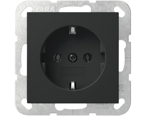 Gira 4188005 Stopcontact Gira E2 zwart/mat