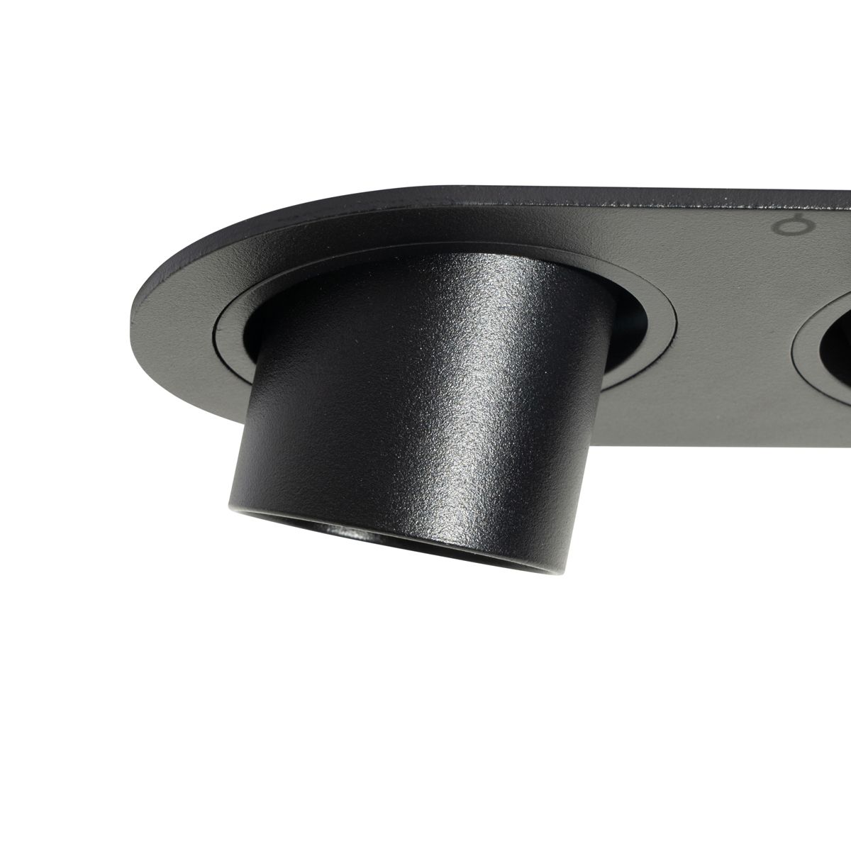 Set van 6 inbouwspots zwart GU10 35mm kantelbaar 2-lichts - Installa